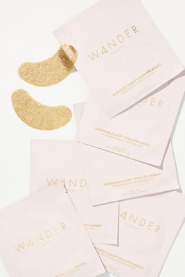 Wander Beauty Baggage Claim Gold Eye Masks in Box