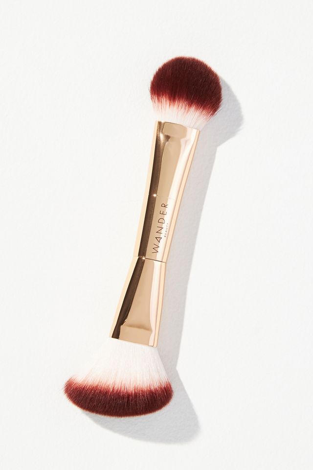 Wander Beauty Round Trip Blush and Bronzer Brush Anthropologie
