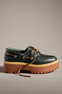 Timberland Stone Street Flats In Green