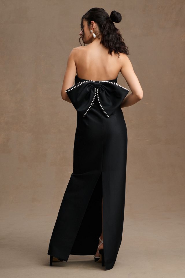 Sachin & Babi Keira Embellished Bow Strapless Gown #2