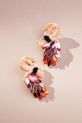 BaubleBar Flamingo Earrings | Anthropologie