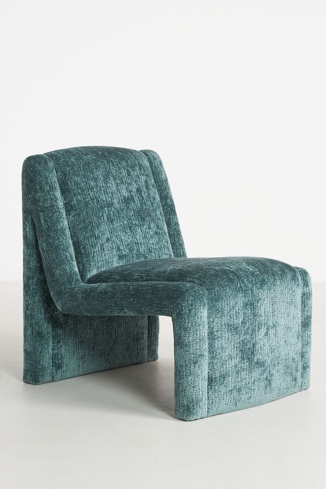 Chenille accent store chair