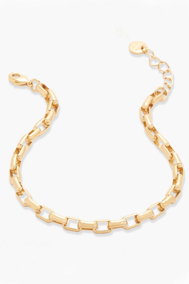 Brook & York Puffed Rectangular Link Chain Bracelet #1