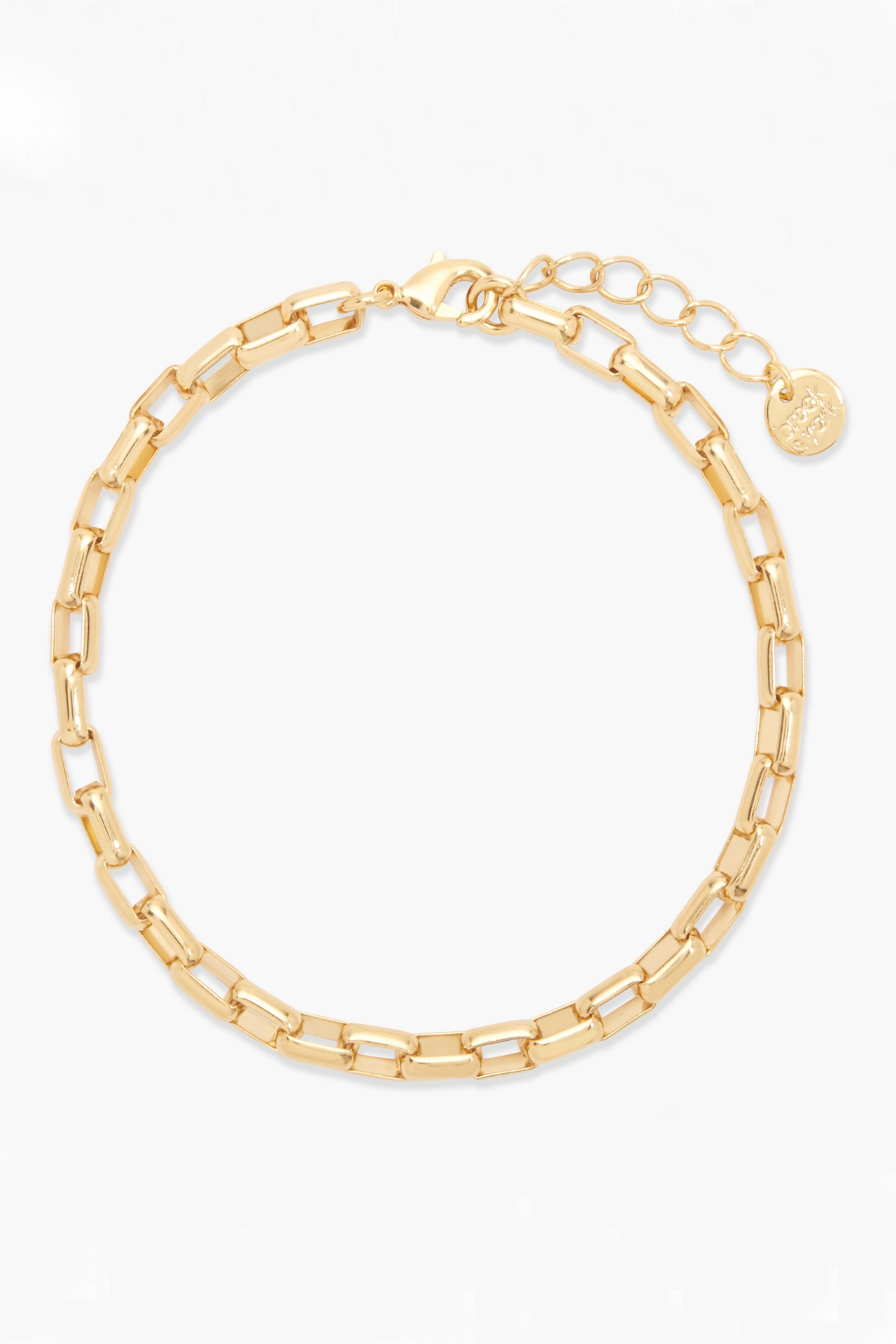 Brook & York Puffed Rectangular Link Chain Bracelet