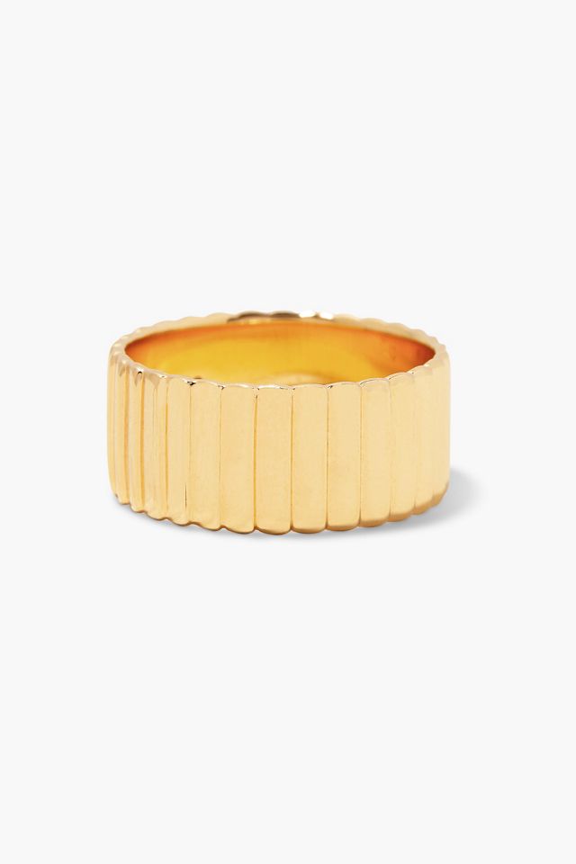 Brook & York Gold Vermeil Textured Statement Ring #1