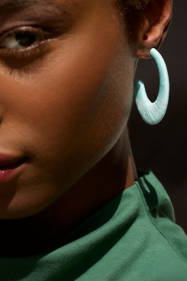 Wrapped Hoop Earrings #1