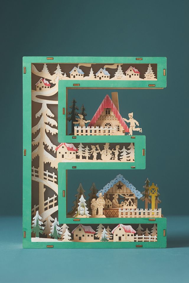 Wonderland Scene Monogram | Anthropologie