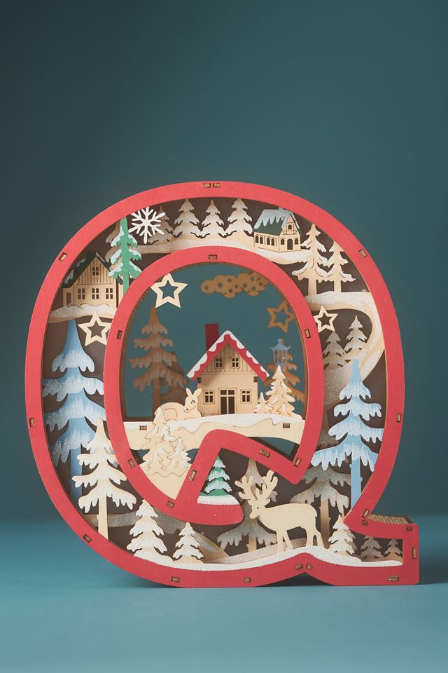 Wonderland Scene Monogram | Anthropologie