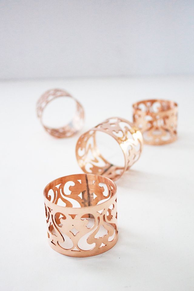 Coppermill Kitchen Vintage Inspired Napkin Rings Set #2