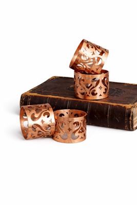 Coppermill Kitchen Vintage Inspired Napkin Rings Set