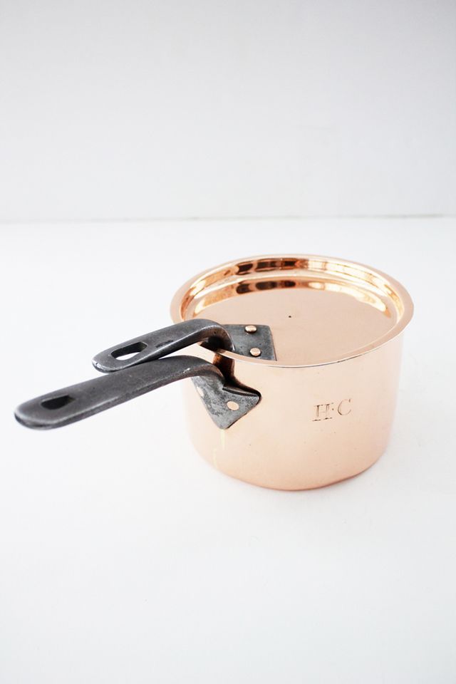 Coppermill Kitchen English Saucepan with Initials H.C AnthroLiving