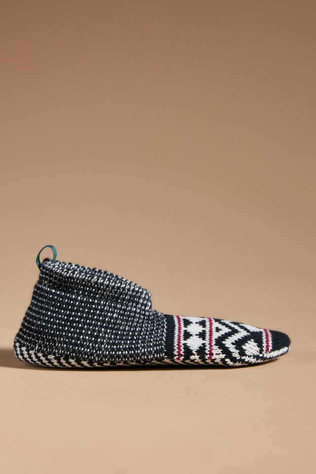 Shop Bombas Fair Isle Striped Gripper Slippers