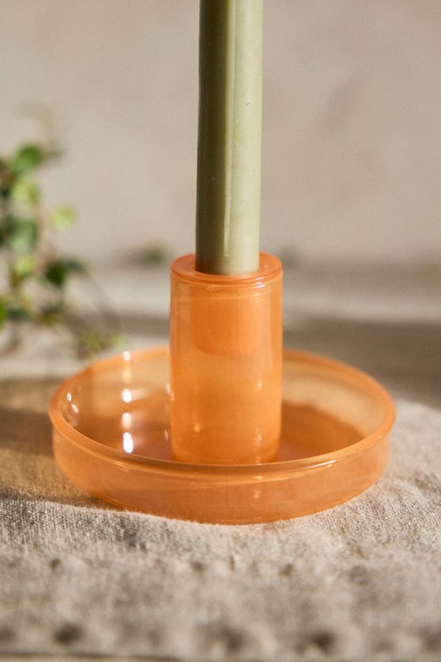 Glass Dish Taper Holder #1