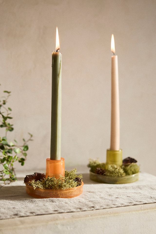 Glass Dish Taper Holder #2