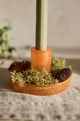 Glass Dish Taper Holder
