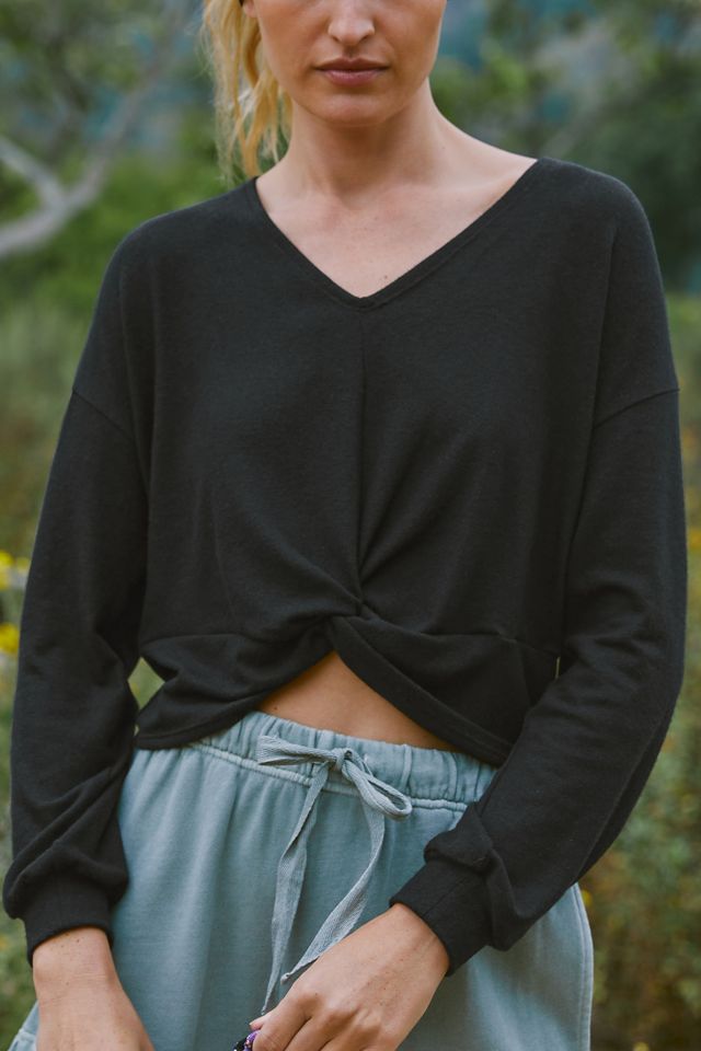 Beyond Yoga Twist-Up Reversible Pullover #3