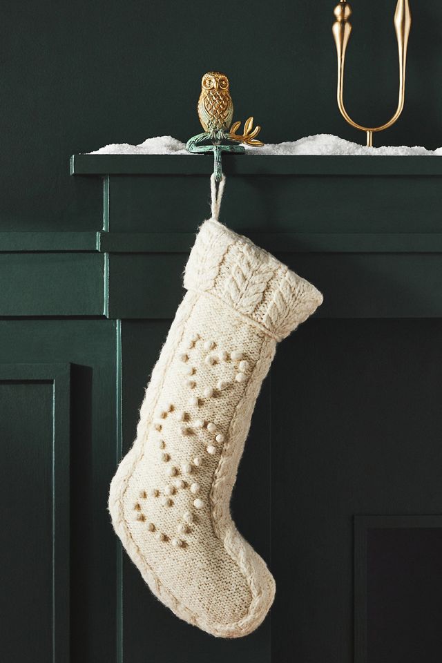 Knitted Hearts Christmas Stocking #1