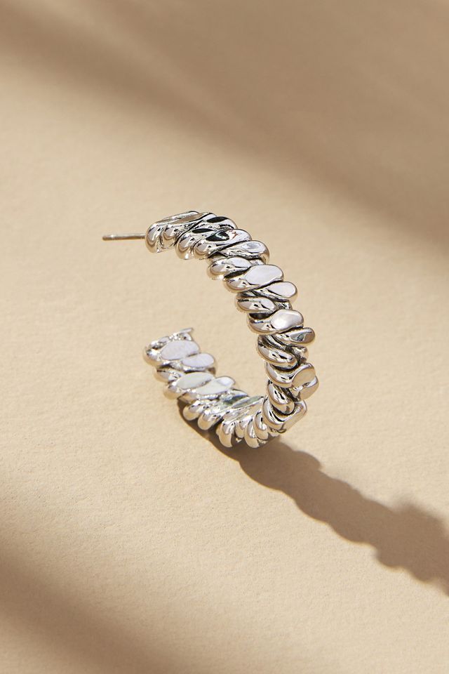 Twisted Braid Hoop Earrings #1