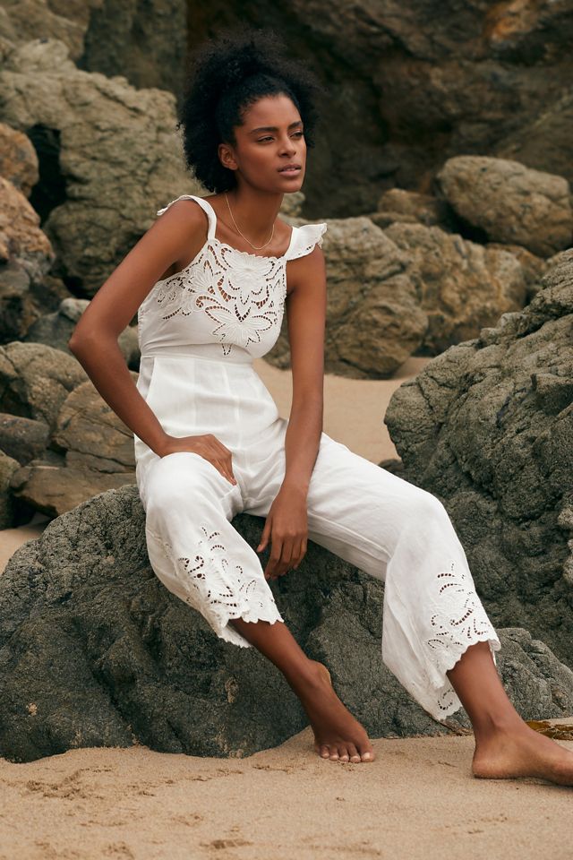 By Anthropologie Eyelet Jumpsuit #3