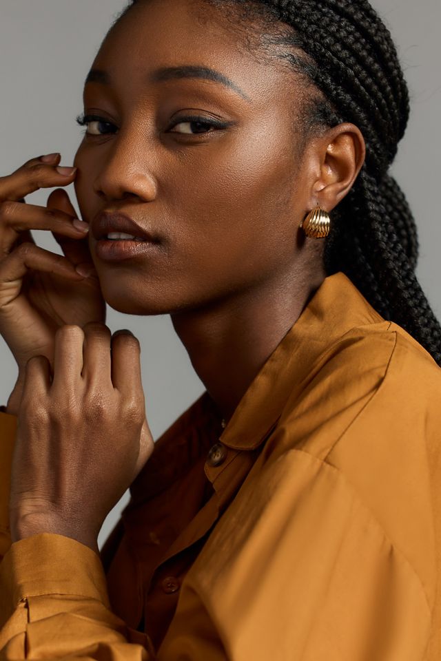 Mini Ribbed Drop Earrings #2