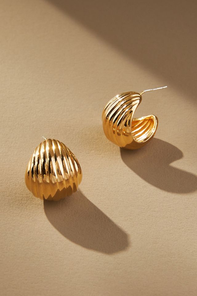 Mini Ribbed Drop Earrings #1
