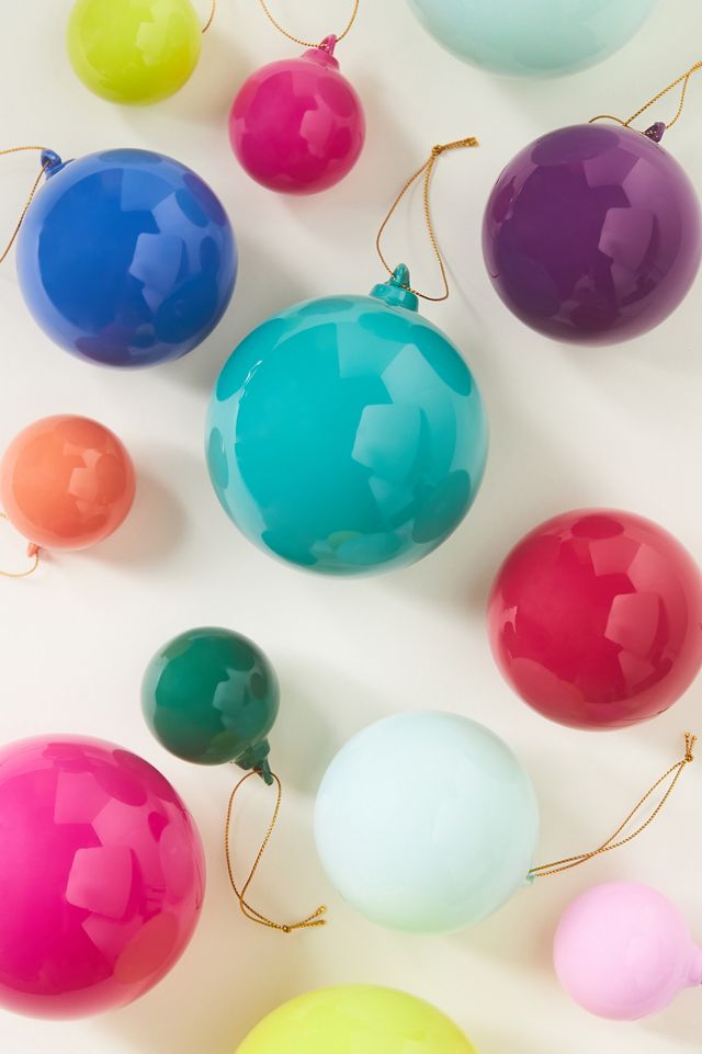 Opaque Ball Ornaments Set #3