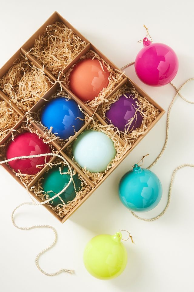 Opaque Ball Ornaments Set #2