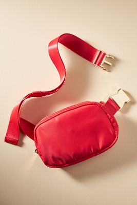 By Anthropologie Nylon Belt Bag In Red