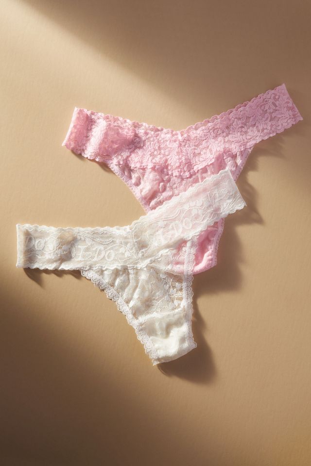 Hanky Panky I Do Shimmer Thong Set | Anthropologie