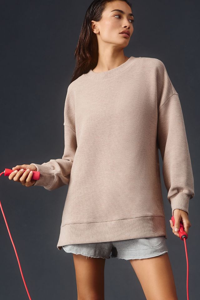 Oversized longline online sweatshirt