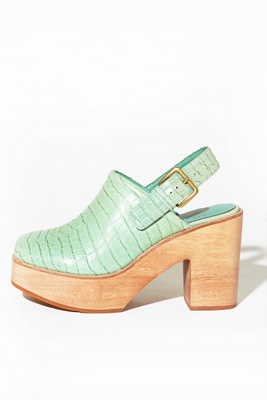 Charlotte Stone Bonnie Clogs In Mint