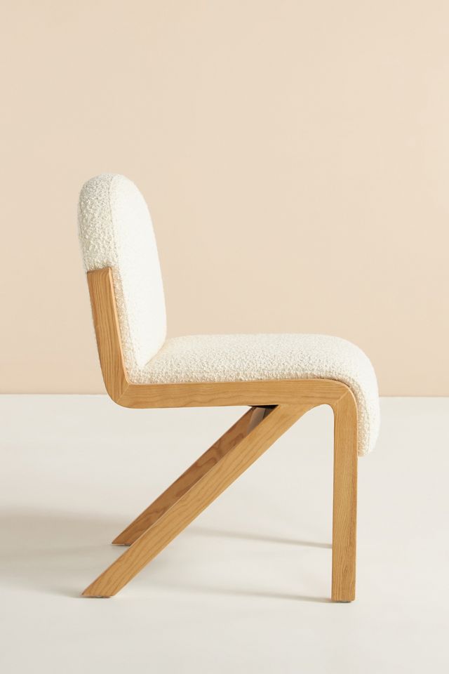 Bouclé Rani Armless Dining Chair #3