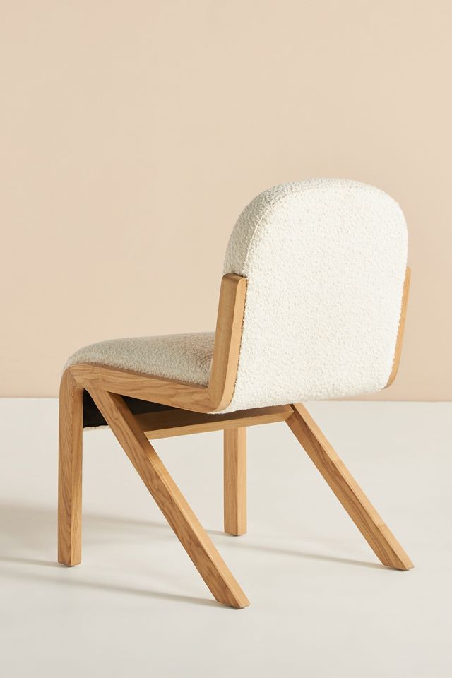 Bouclé Rani Armless Dining Chair #4