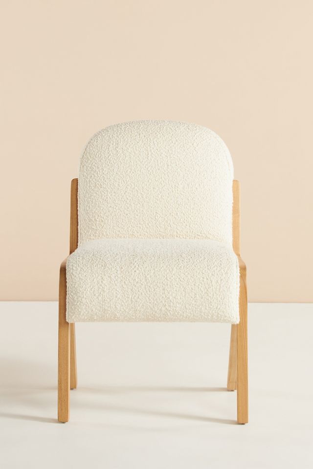 Bouclé Rani Armless Dining Chair #1