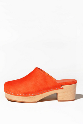 Charlotte Stone Martino Clogs In Orange