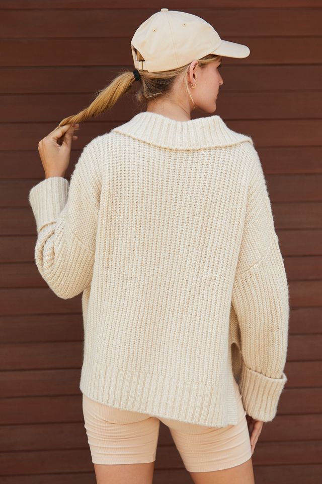 Varley Amelia Half-Zip Knit Pullover | Anthropologie