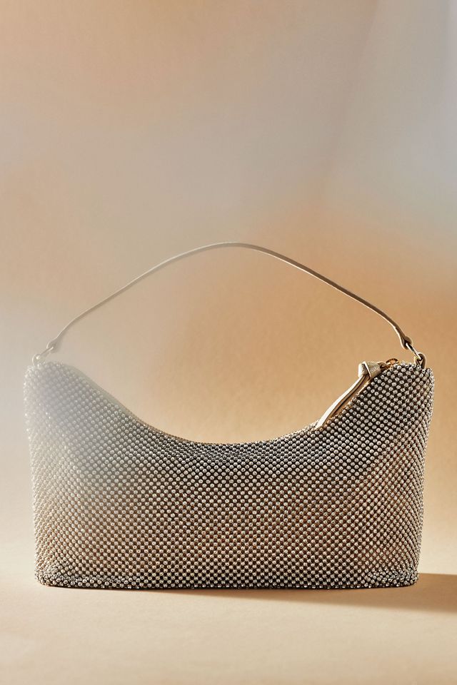 Loeffler Randall Cam Gold Diamanté Baguette Bag #1