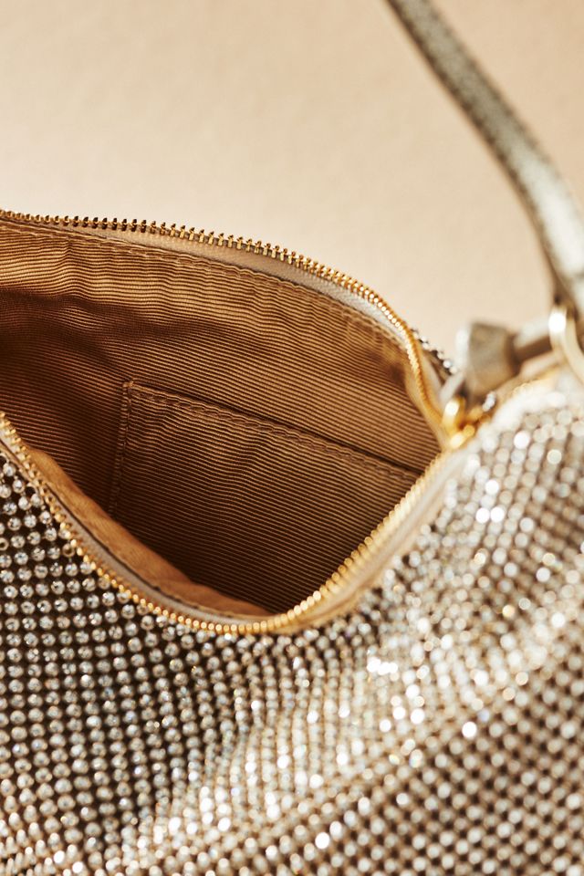 Loeffler Randall Cam Gold Diamanté Baguette Bag #2
