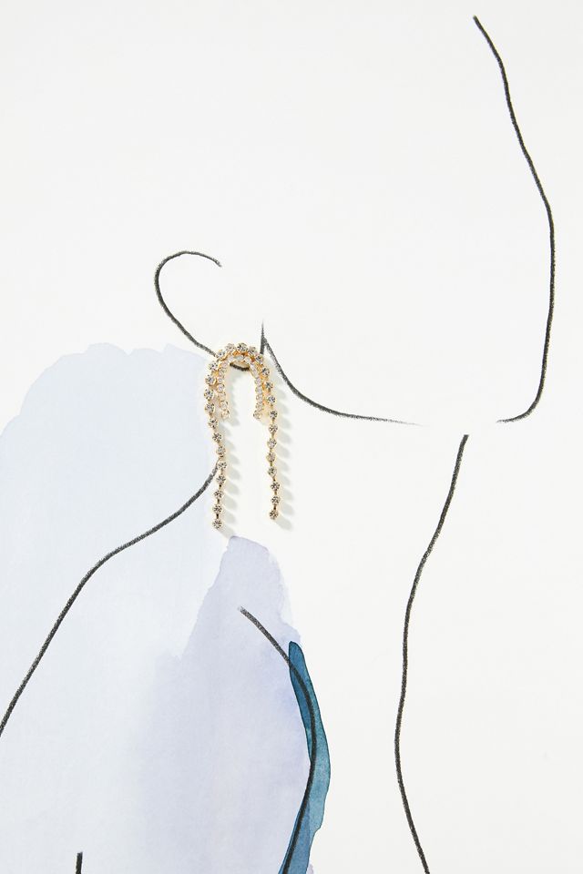 Layered Pearl Strand Earrings #2