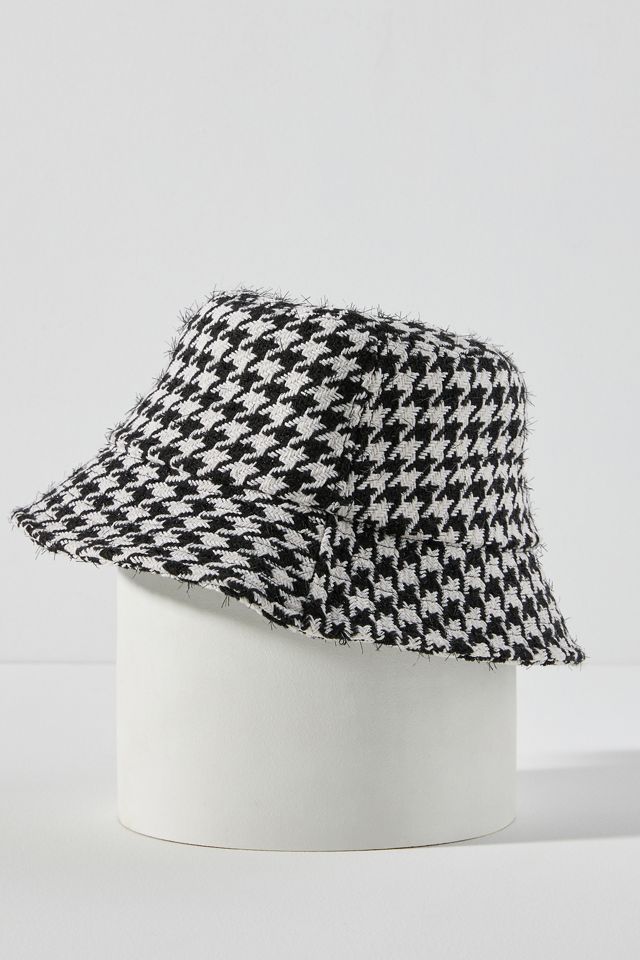 By Anthropologie Houndstooth Bucket Hat #2