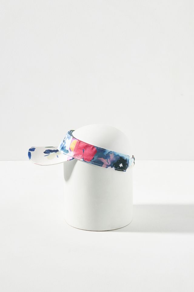 Satin Floral Visor | Anthropologie display picture 1