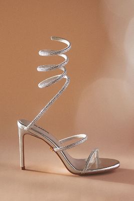 Lola Cruz Bardolino Heels In Silver