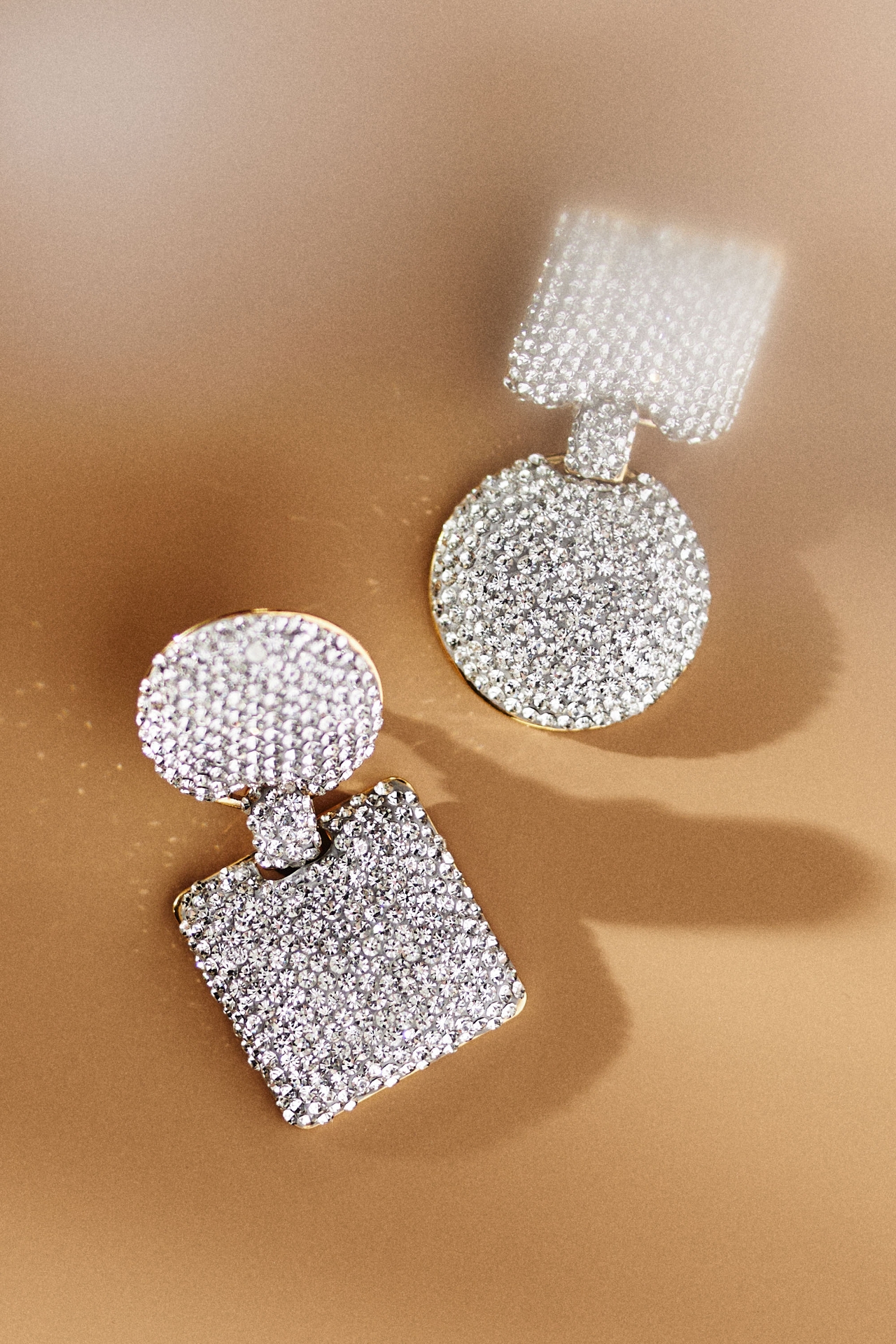 Lele Sadoughi Crystal Pave Mixed-Shape Earrings