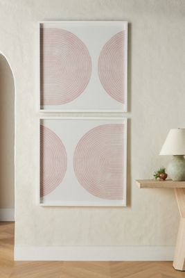 Concentric Deco Diptych Wall Art