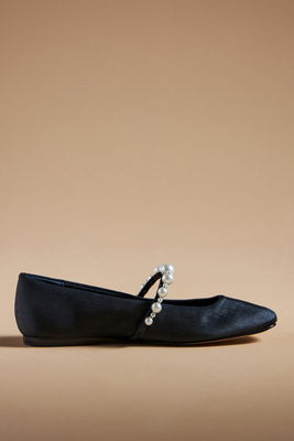 Dolce Vita Roxana Pearl Flats In Black