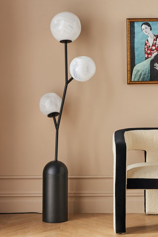 Cloud Organic Glass Globe Floor Lamp #1