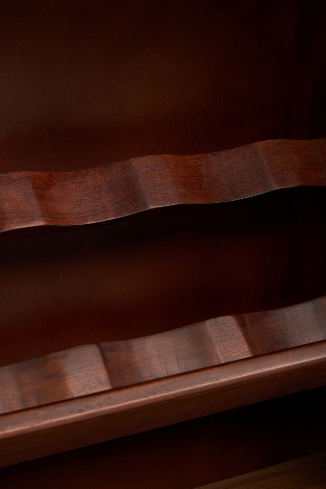 Jett Walnut Wood Marble-Top Bar Cabinet #3