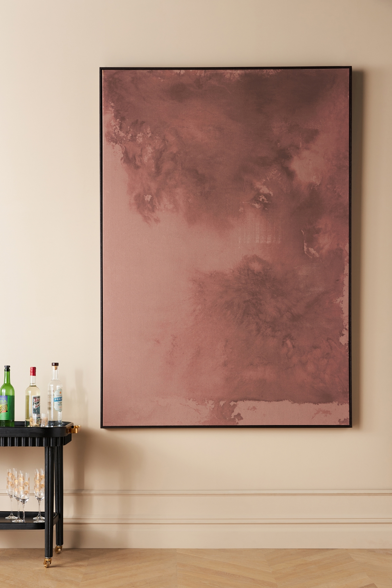 Ink Movement Mauve Wall Art