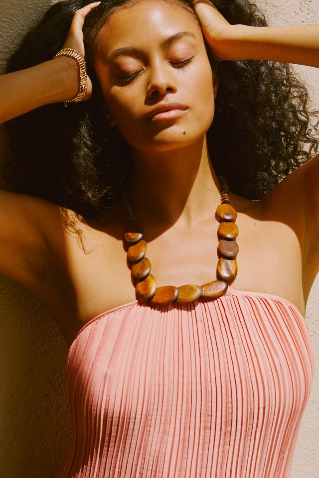 Sarah Hann Stone-Halter Maxi Dress #2