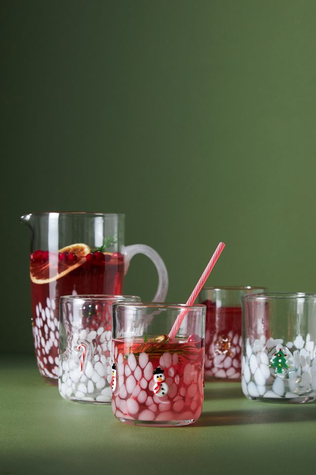 Festive Icon Glass Pitcher #1